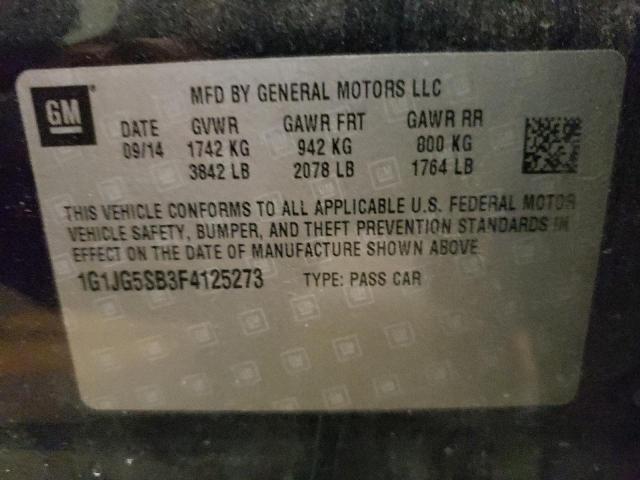 2015 CHEVROLET SONIC RS - 1G1JG5SB3F4125273