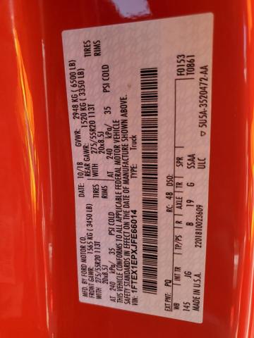 2018 FORD F150 4WD 1FTEX1EPXJFE66014