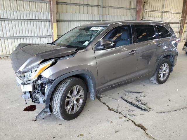 VIN 5TDKKRFH9ES037797 2014 Toyota Highlander, Xle no.1