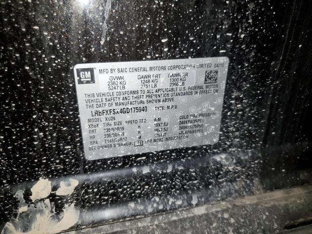 2016 BUICK ENVISION P LRBFXFSX4GD175940