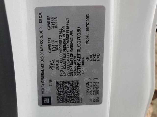3GTN9AEF0LG170180 GMC Sierra K1500