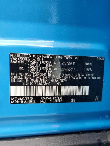 2T3H1RFV1LW073241 Toyota RAV4 LE