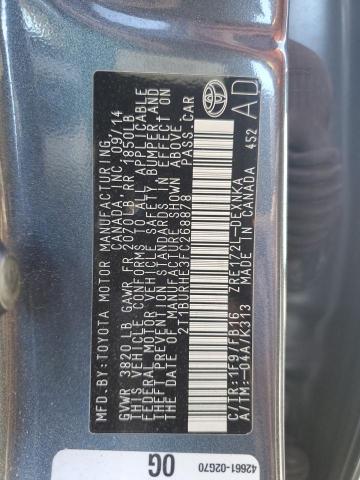 2T1BURHE3FC268878 Toyota COROLLA L