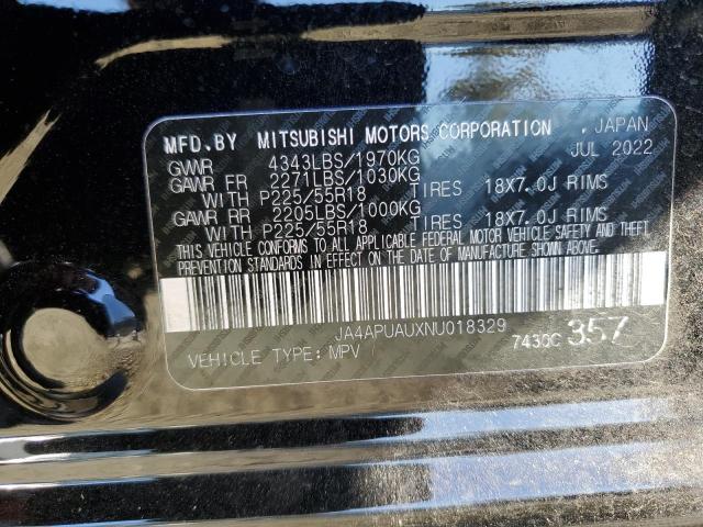  MITSUBISHI OUTLANDER 2022 Чорний