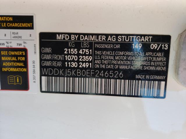 WDDKJ5KB0EF246526 Mercedes-Benz E 350
