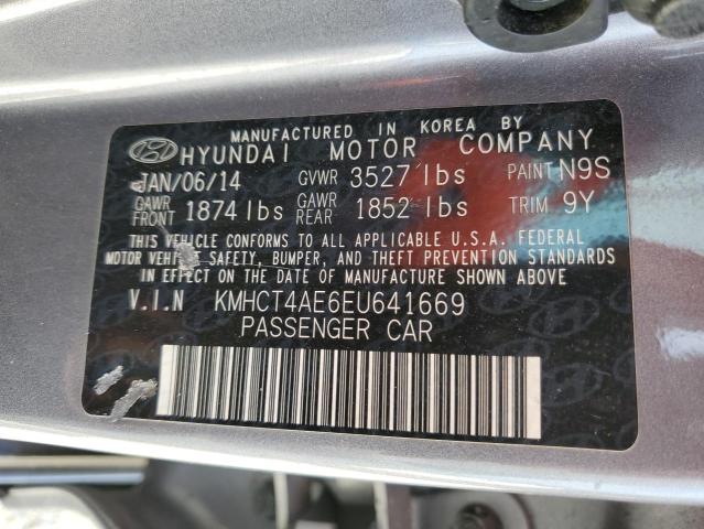 KMHCT4AE6EU641669 Hyundai ACCENT GLS
