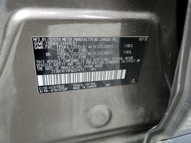 2T3BFREV9FW291473 Toyota RAV4 LE