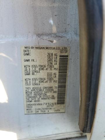 2019 NISSAN FRONTIER S - 1N6AD0EV6KN749269