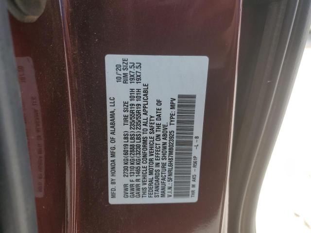 5FNRL6H87MB023925 Honda Odyssey TO 10