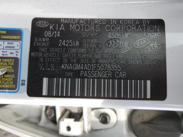 KNAGM4AD1F5078355 KIA OPTIMA HYBRID