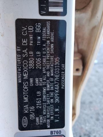 3KPFK4A77HE031305 KIA FORTE LX