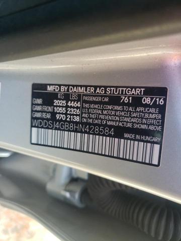 WDDSJ4GB8HN428584 Mercedes-Benz CLA 250 4MATIC