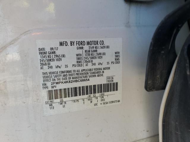 2FMPK4K82HBC68654 Ford Edge Titanium