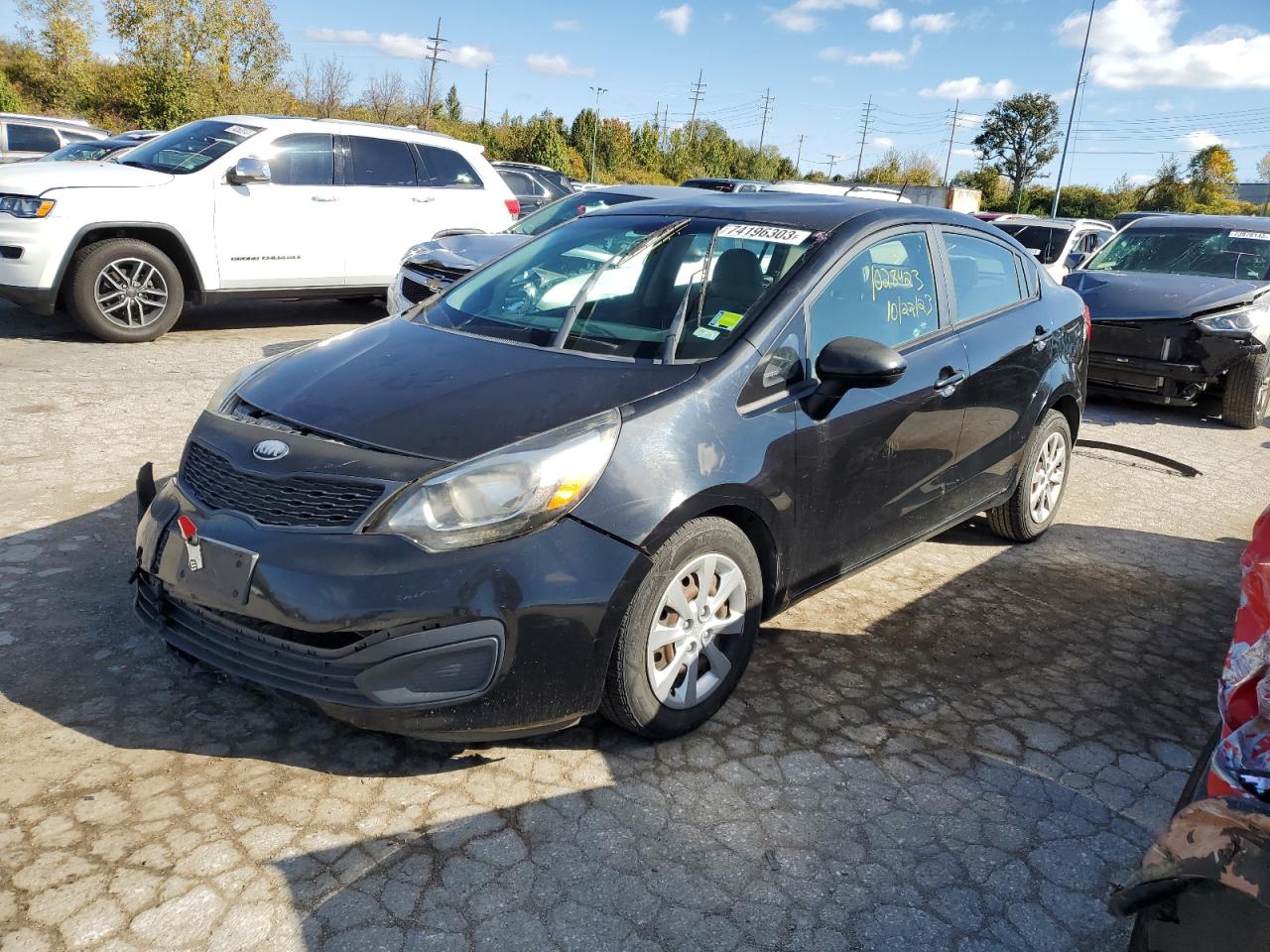 2013 Kia Rio Lx vin: KNADM4A37D6173648