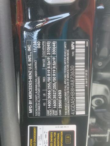 4JGDA5HB8HA873630 Mercedes-Benz Gle 350 4matic