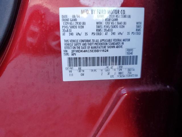 2FMDK4KC5EBB11624 Ford Edge Limited