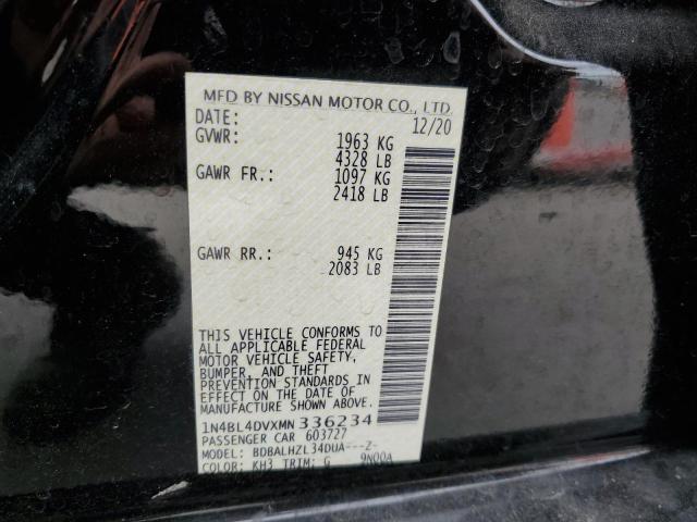 1N4BL4DVXMN336234 | 2021 NISSAN ALTIMA SV