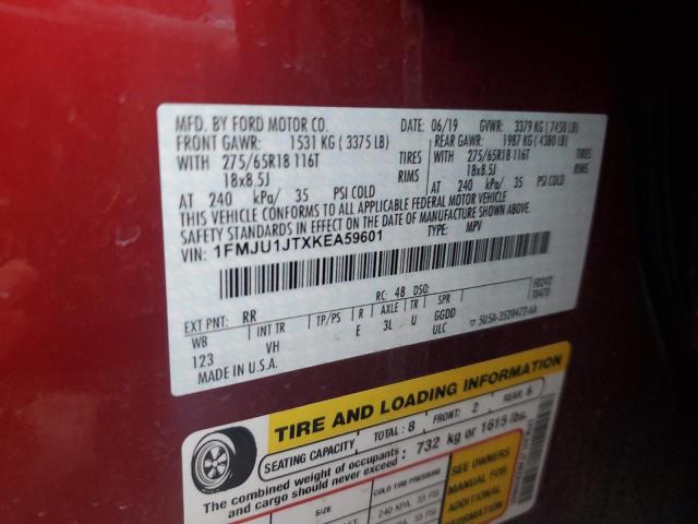 1FMJU1JTXKEA59601 Ford Expedition Xlt