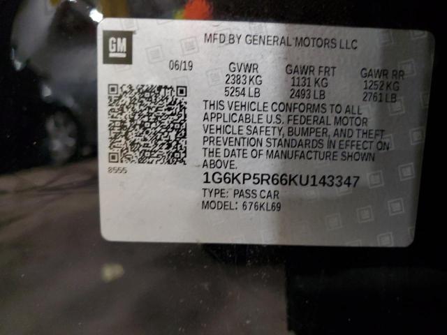 2019 CADILLAC CT6 SPORT - 1G6KP5R66KU143347