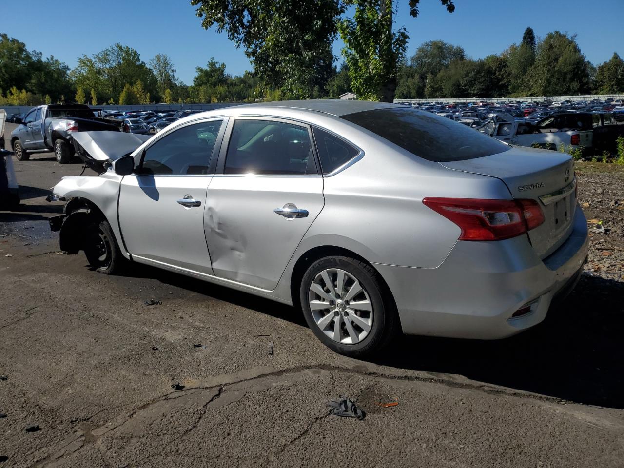 NISSAN SENTRA S 2016 silver  gas 3N1AB7AP2GY258977 photo #3