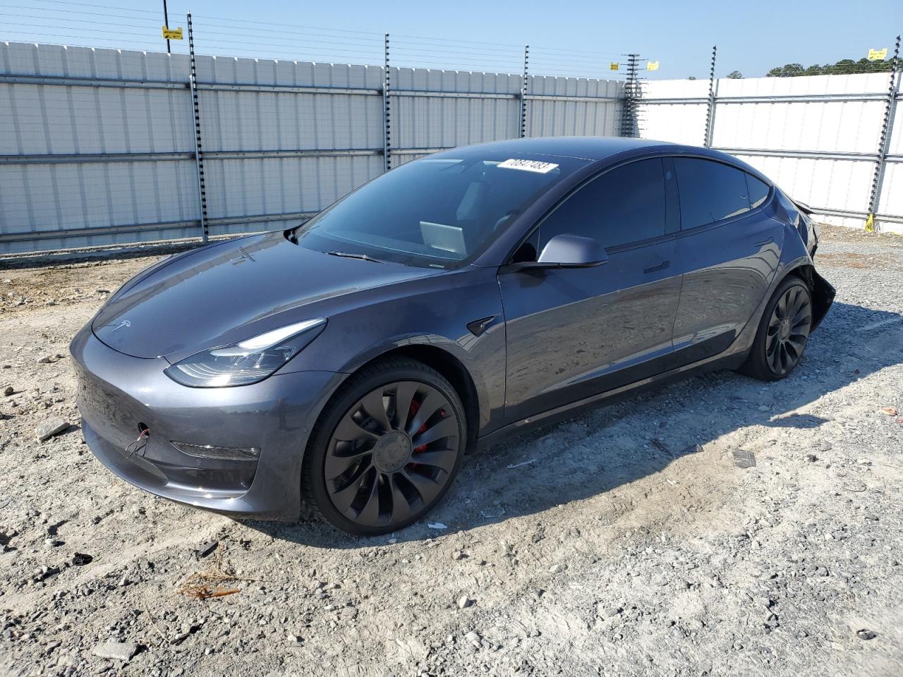 Lot #3318989324 2022 TESLA MODEL 3