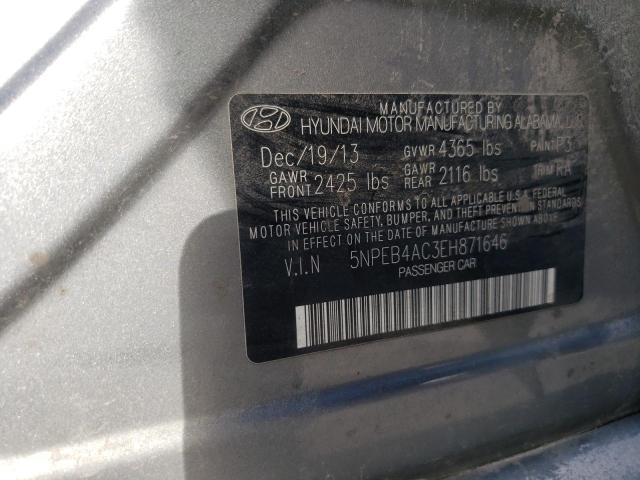 5NPEB4AC3EH871646 | 2014 HYUNDAI SONATA GLS