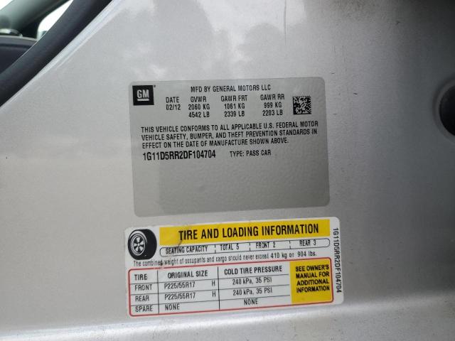 1G11D5RR2DF104704 2013 Chevrolet Malibu 1Lt