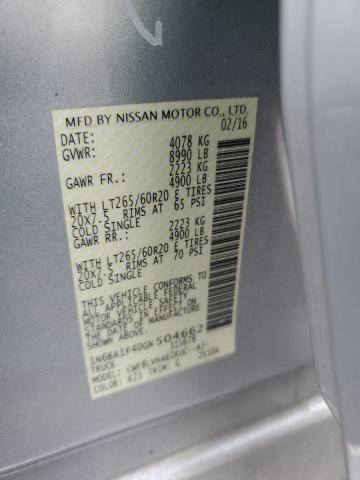 1N6BA1F40GN504662 Nissan Titan Xd Sl