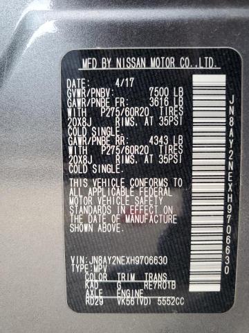JN8AY2NEXH9706630 Nissan Armada Platinum