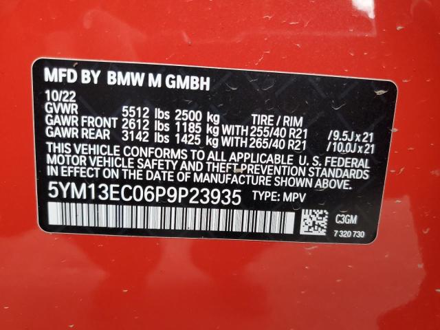 2023 BMW X3 M 5YM13EC06P9P23935