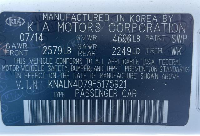 KNALN4D79F5175921 KIA Cadenza Premium