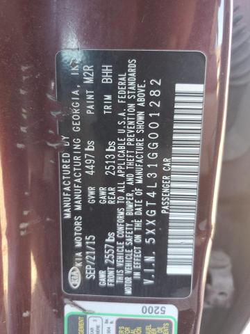 2016 Kia Optima Lx VIN: 5XXGT4L31GG001282 Lot: 71412683