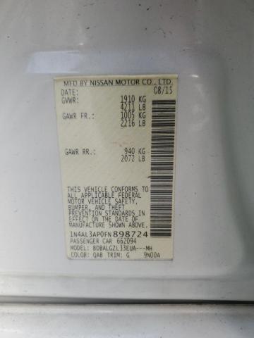 1N4AL3AP0FN898724 Nissan ALTIMA 2.5