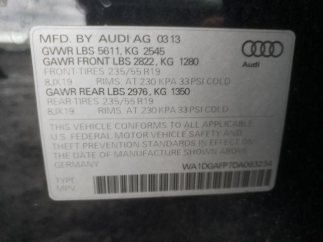 VIN WA1DGAFP7DA083234 2013 Audi Q5, Premium Plus no.14