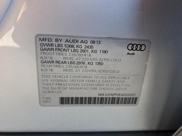 VIN WA1LFAFP2EA033261 2014 Audi Q5, Premium Plus no.13