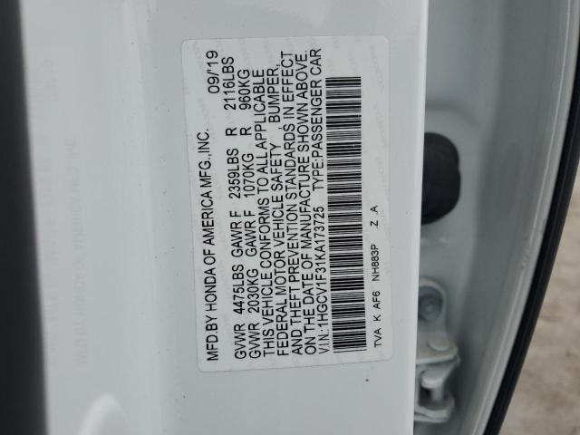 1HGCV1F31KA173725 Honda Accord Sport