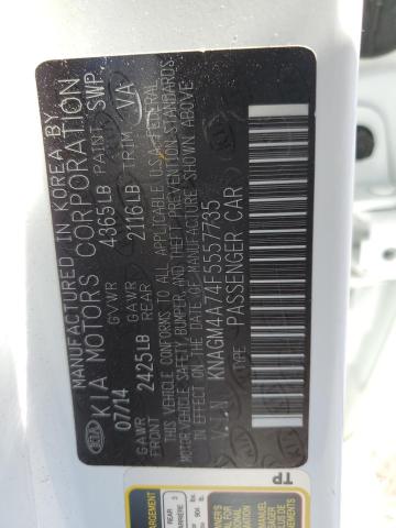 KNAGM4A74F5557735 KIA Optima Lx