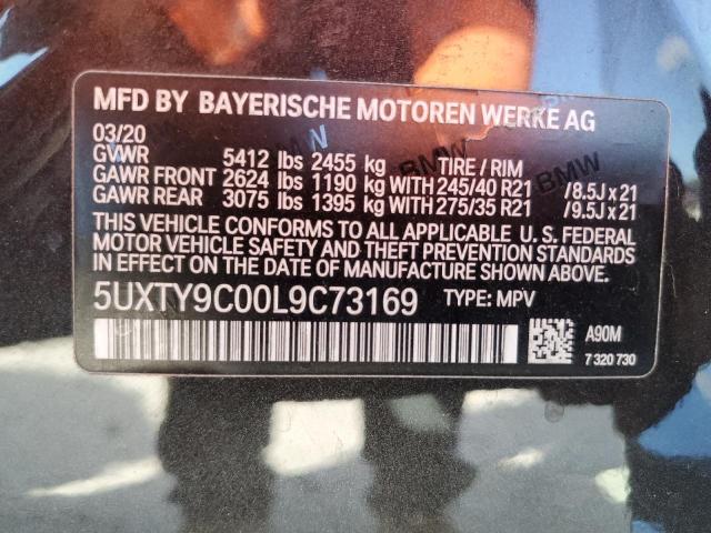 5UXTY9C00L9C73169 BMW X3 Xdrivem40i