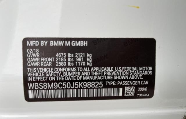 WBS8M9C50J5K98825 BMW M3