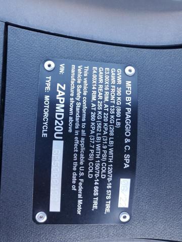 2023 PIAGGIO BV 400 ZAPMD20U6P5000486