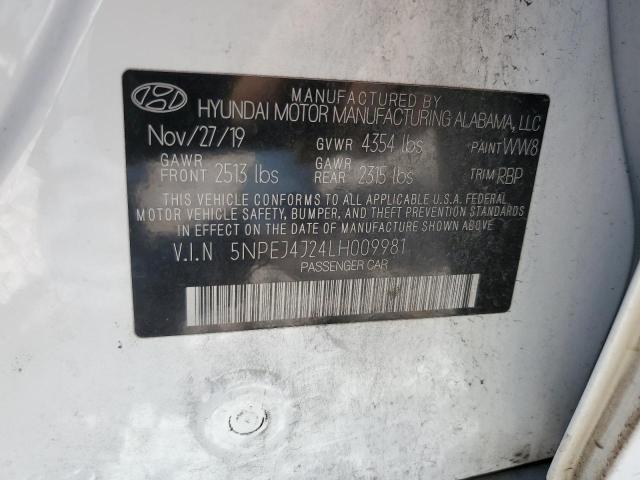 2020 HYUNDAI SONATA SEL - 5NPEJ4J24LH009981