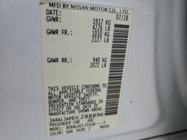 2018 NISSAN ALTIMA 2.5 - 1N4AL3AP8JC288896