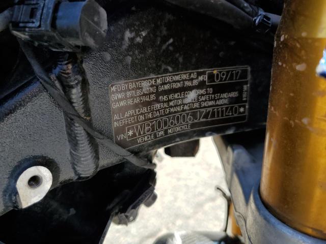 2018 BMW S 1000 RR - WB10D6006JZ711140