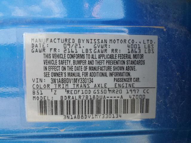 3N1AB8DV1MY330134 Nissan SENTRA SR