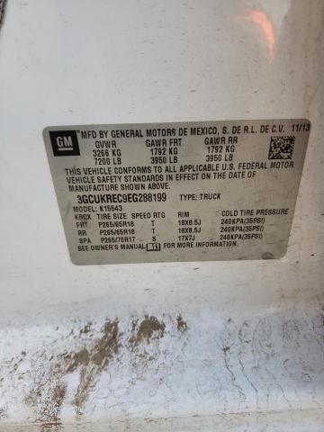 3GCUKREC9EG288199 Chevrolet Silverado K1500 Lt