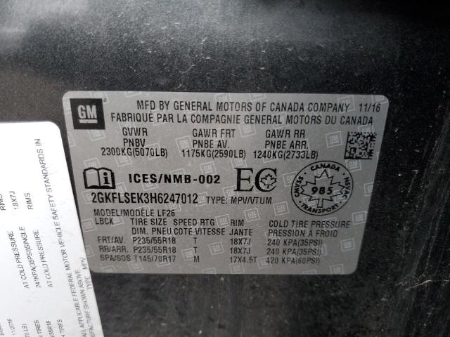 2017 GMC TERRAIN SL - 2GKFLSEK3H6247012