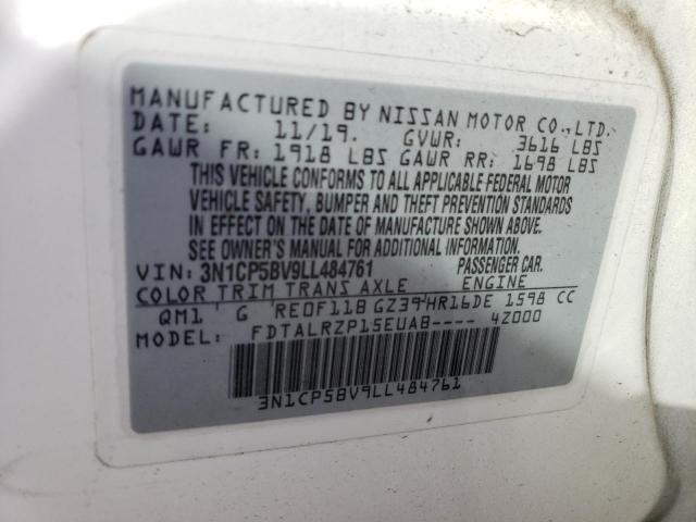2020 NISSAN KICKS S - 3N1CP5BV9LL484761