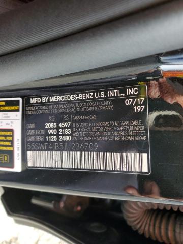 55SWF4JB5JU236709 Mercedes-Benz C 300