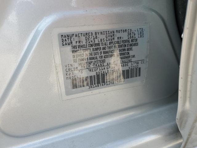 2018 NISSAN SENTRA S - 3N1AB7AP1JY279360