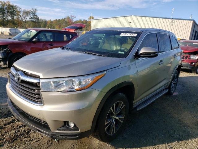  TOYOTA HIGHLANDER 2016 Золотий
